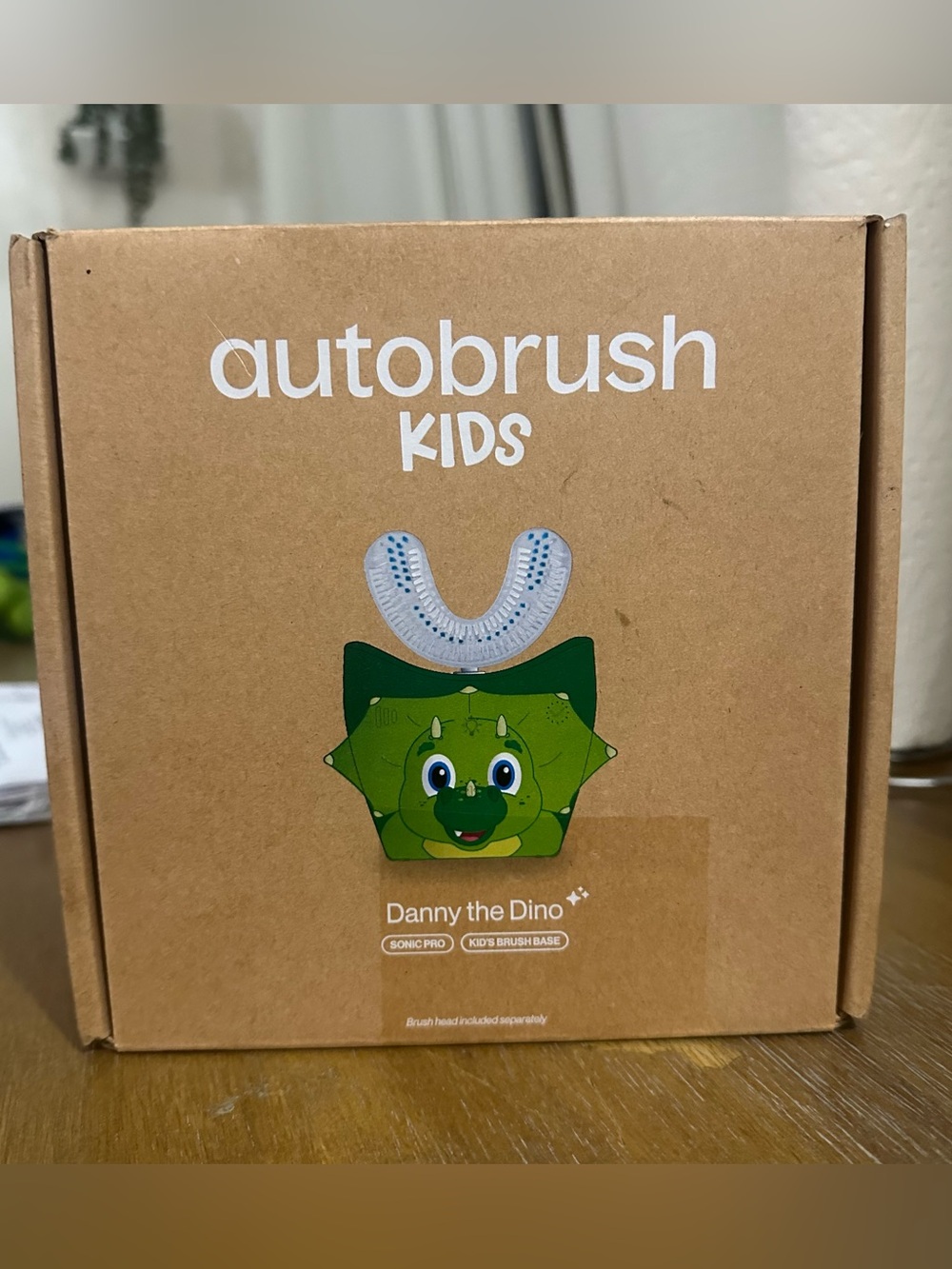 Autobrush Kids Danny the Dino Toothbrush Base - Green